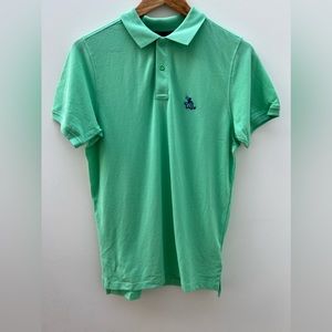 New w/ tags Tom & Teddy Mens 100% Pima Cotton Polo Shirt Summer Green Small NWT